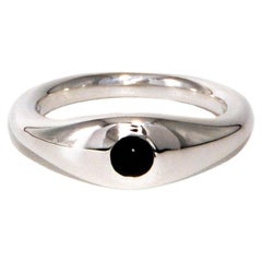 Ruth Nyc Lun Ring, 14k White Gold and Onyx Ring