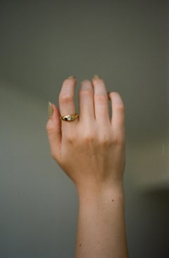 Ruth Nyc Lun Ring, 14k Yellow Gold and Moonstone Ring