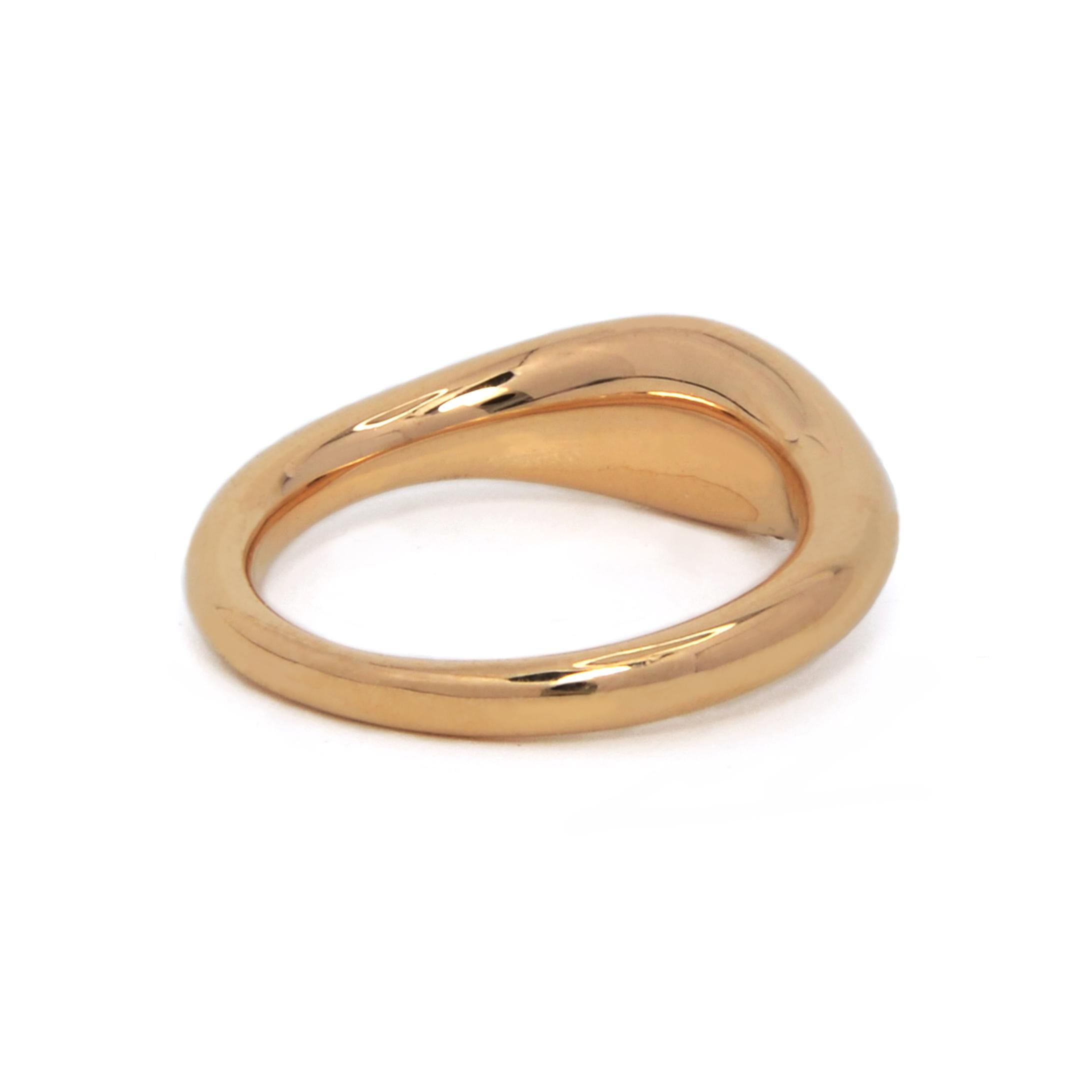For Sale:  Ruth Nyc Lun Ring, 14k Yellow Gold and Pearl Ring 2