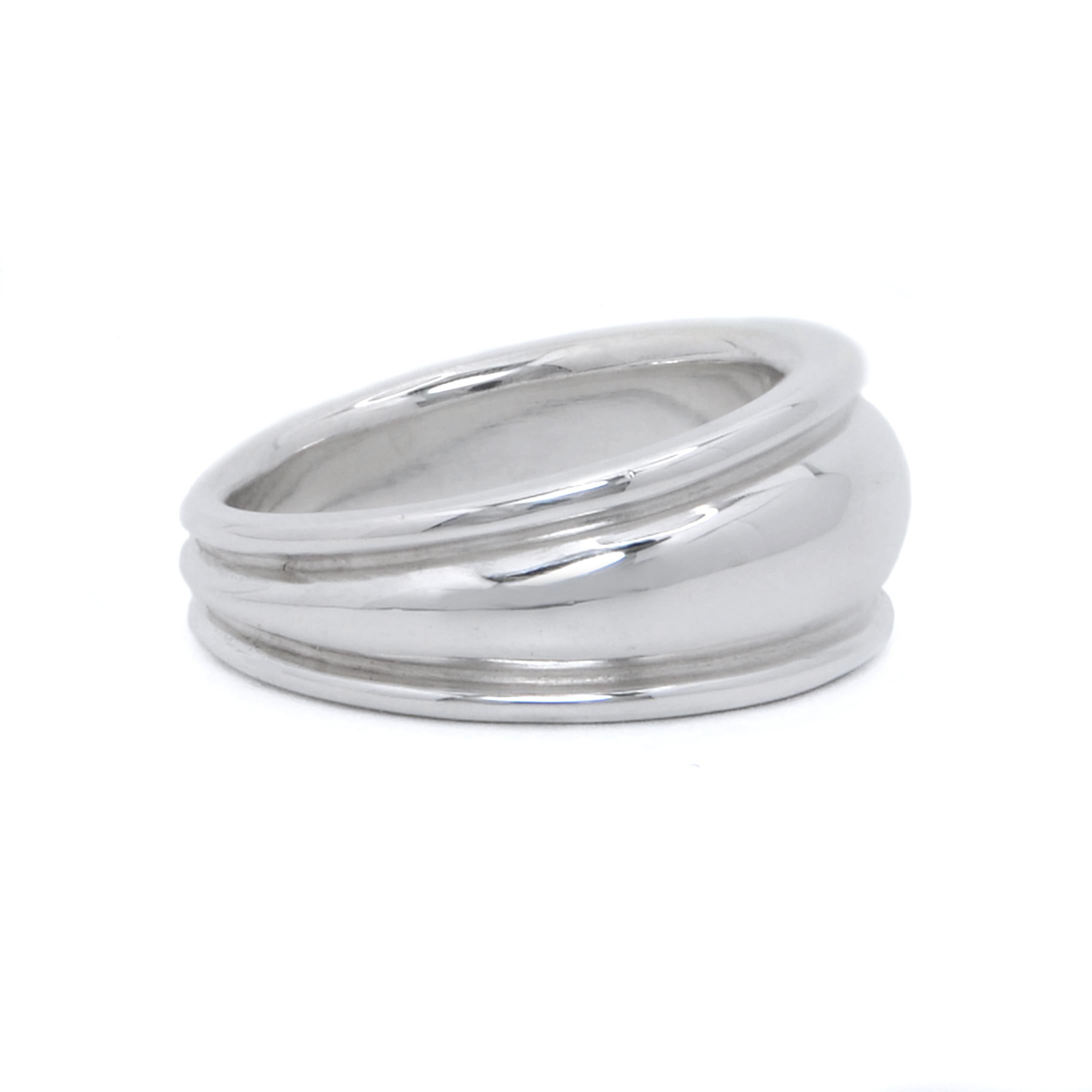 For Sale:  Ruth Nyc, Shield Ring Sterling Silver, Minimalist Dome Ring 2
