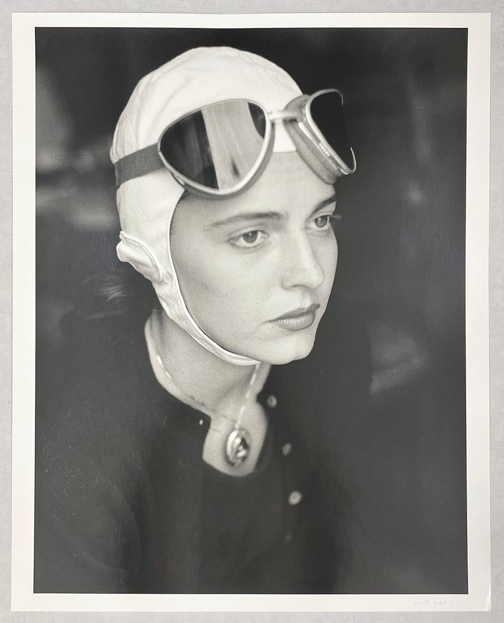 Jinx in goggles, Florence, Italy by Ruth Orkin, 1951, Silver Gelatin Print For Sale 1