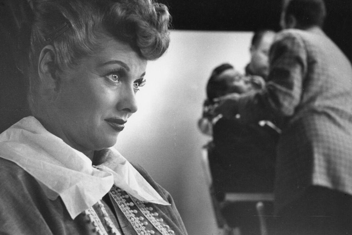 Ruth Orkin Portrait Photograph - Lucille Ball, "I Love Lucy" set, Hollywood, CA
