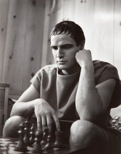 Marlon Brando, on set of "Julius Caesar"