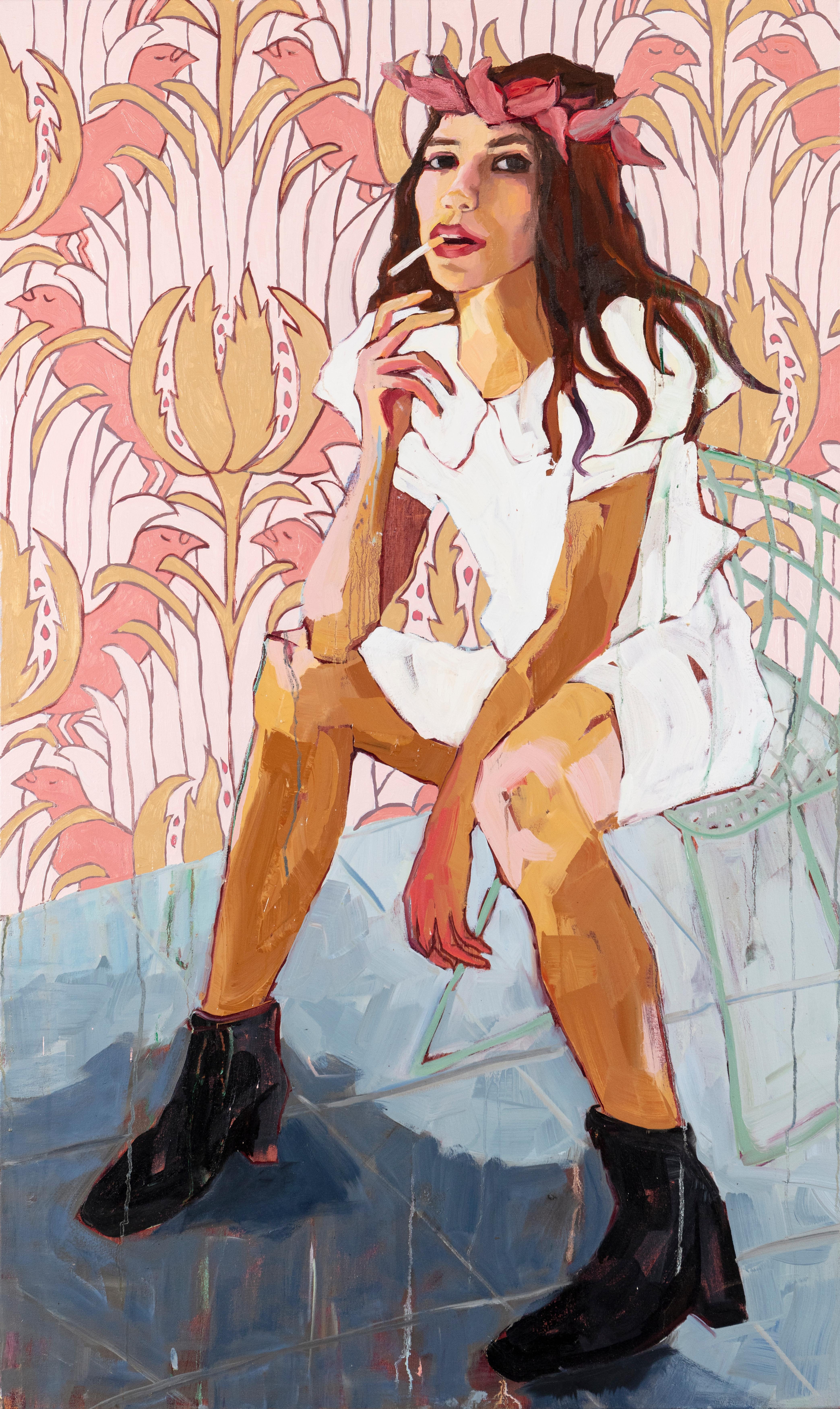 Ruth Owens Portrait Painting - Adieu Gaugin