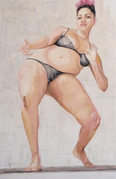 "Serata galante, RoCharlotte" -- Pittura su tela di Ruth Owens