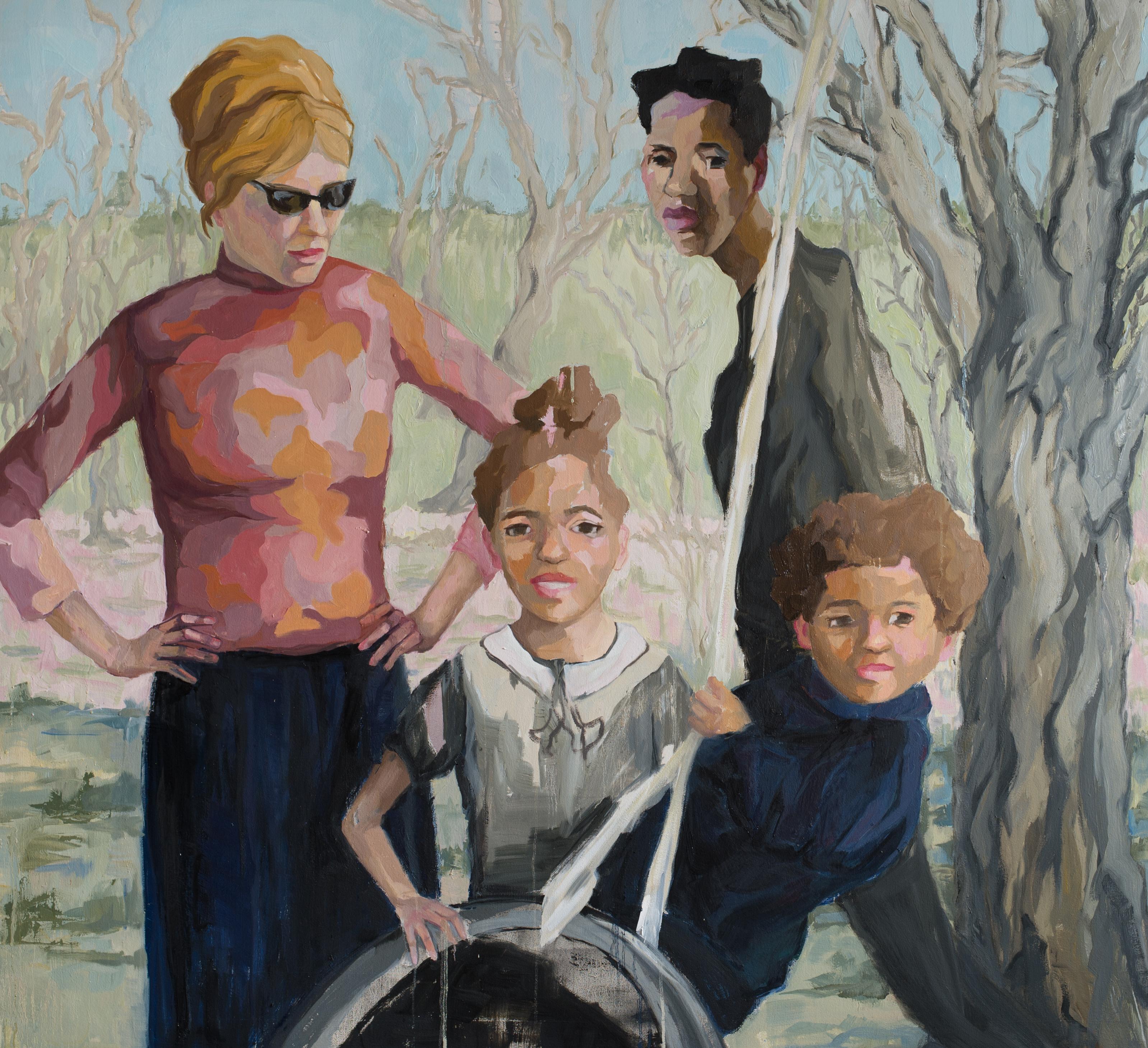 Ruth Owens Figurative Painting - Good Family