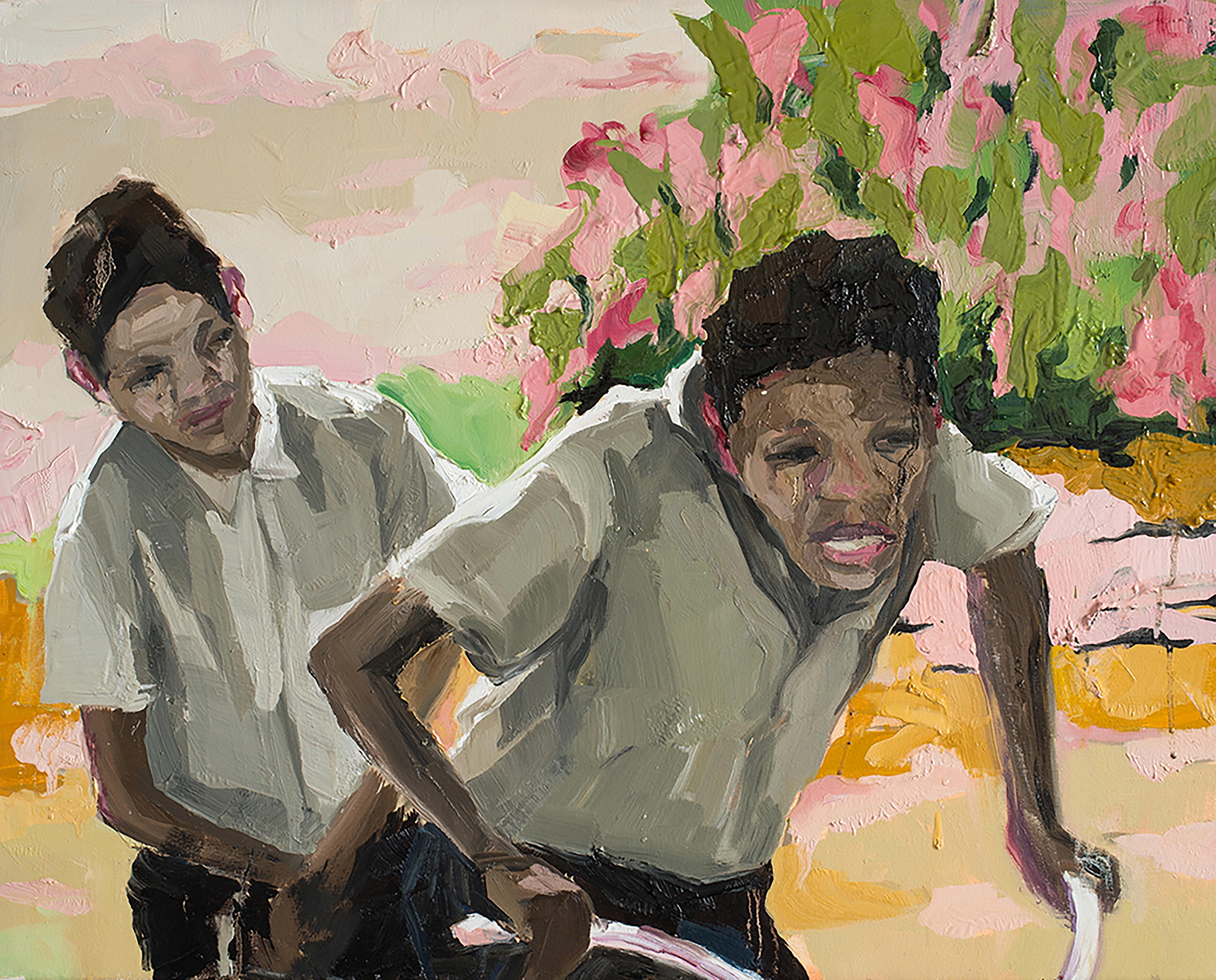 Ruth Owens Portrait Painting - Half Brothers