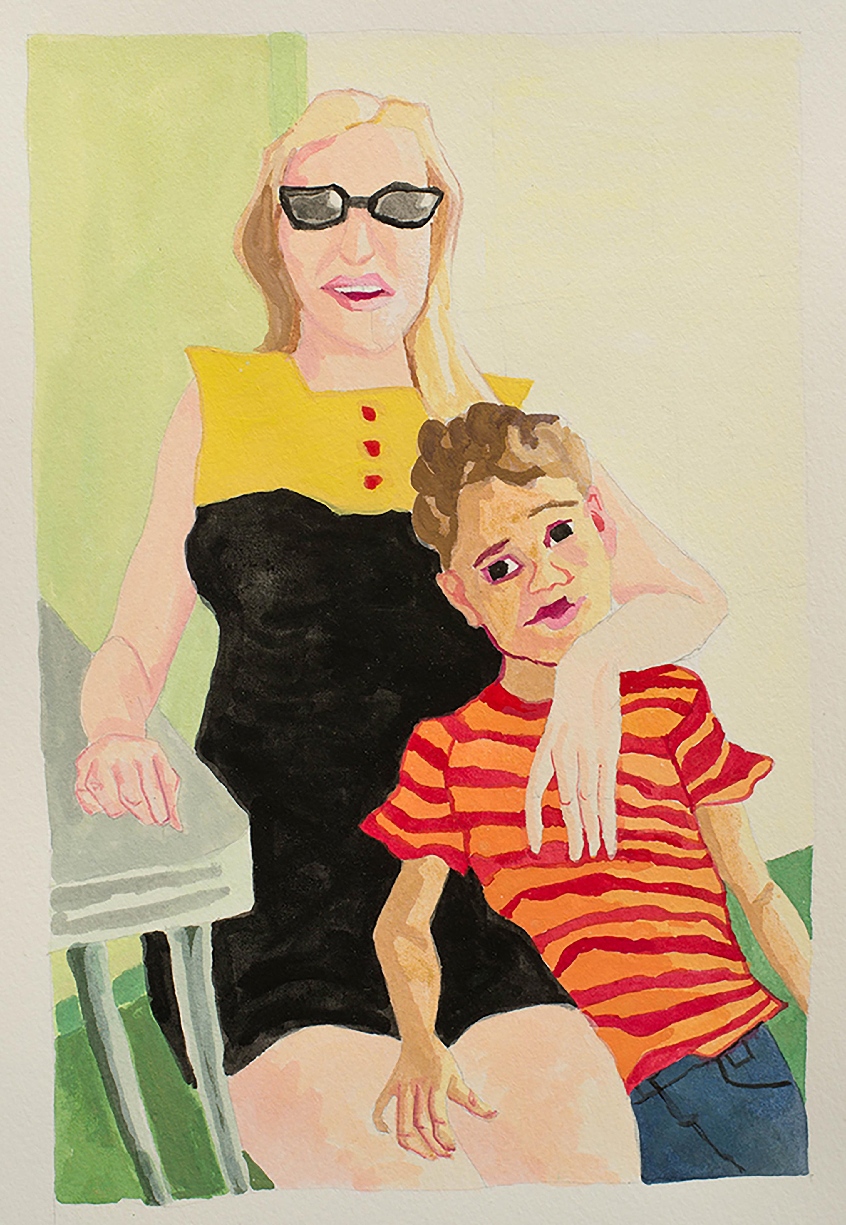 Ruth Owens Portrait Painting - Motherboy (study)