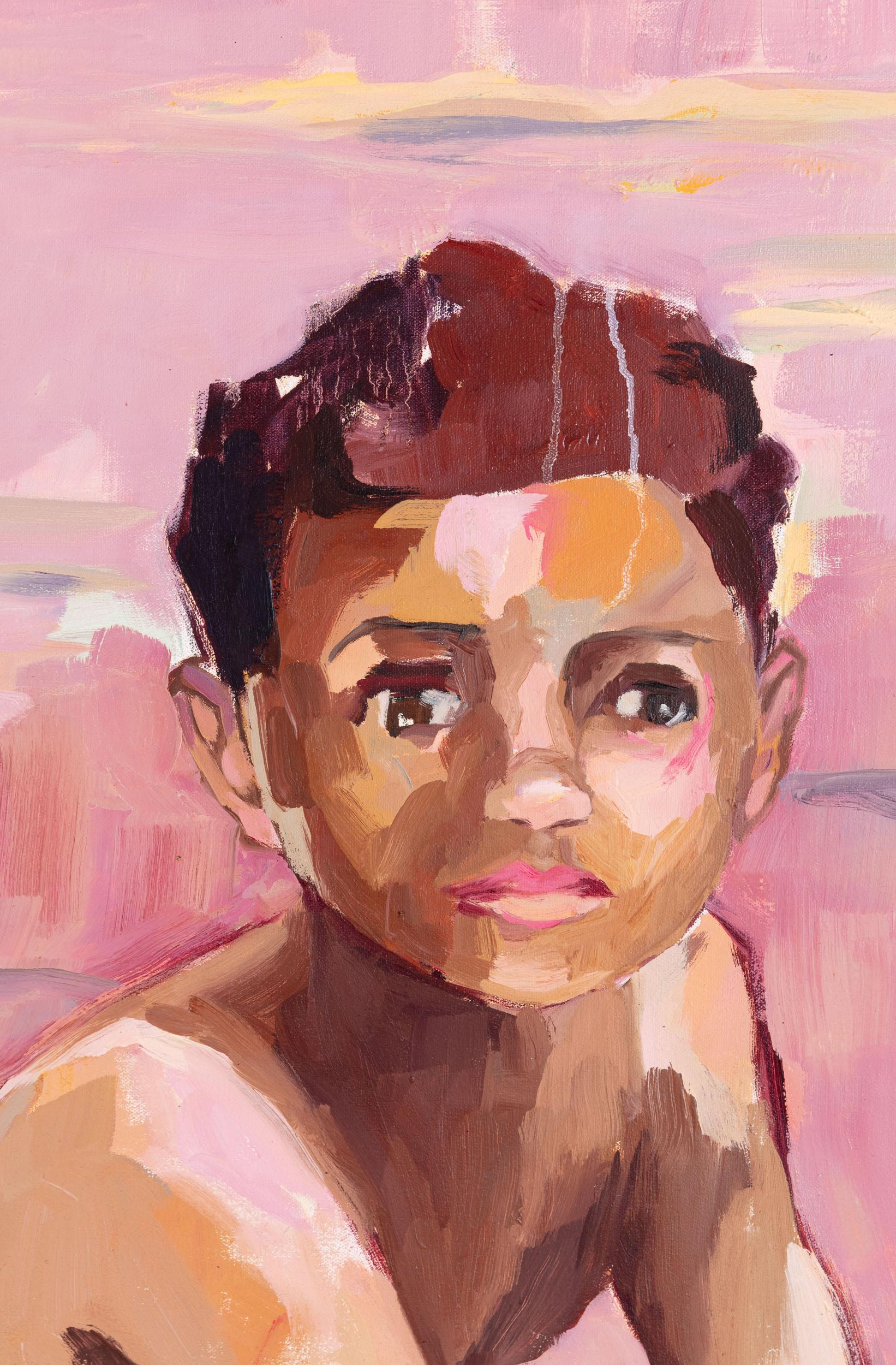 Ragazzo dell'acqua - Painting di Ruth Owens