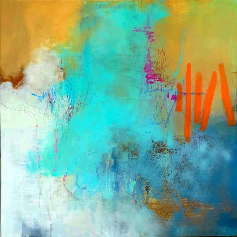 Ruth Schleeh Magic In The Air By Ruth Schleeh Contemporary Red Abstract Painting For Sale At 1stdibs