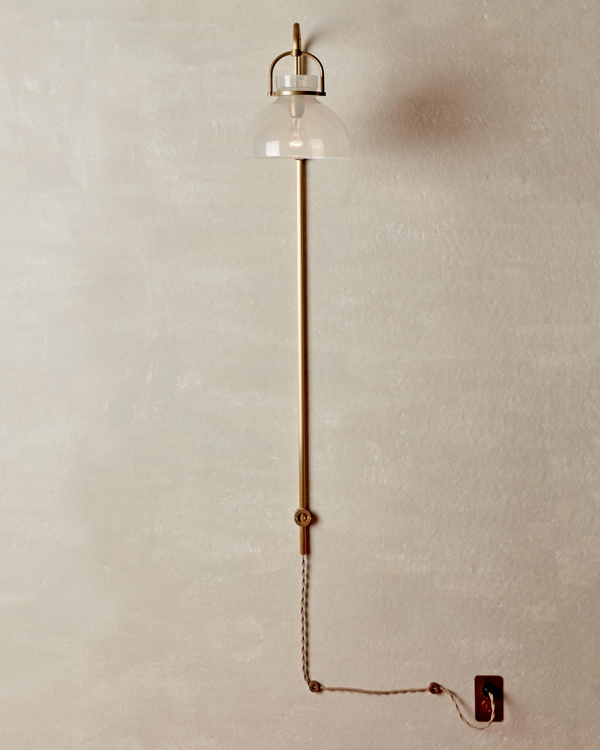 Modern Ruth Sconce - Opal Glass For Sale