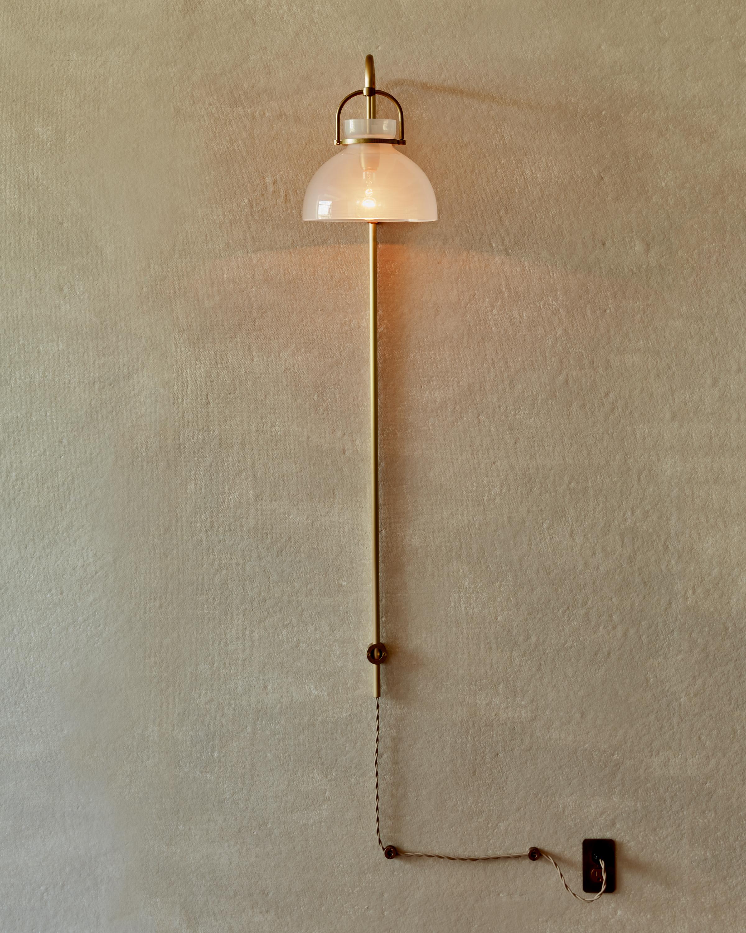 American Ruth Sconce - Opal Glass For Sale