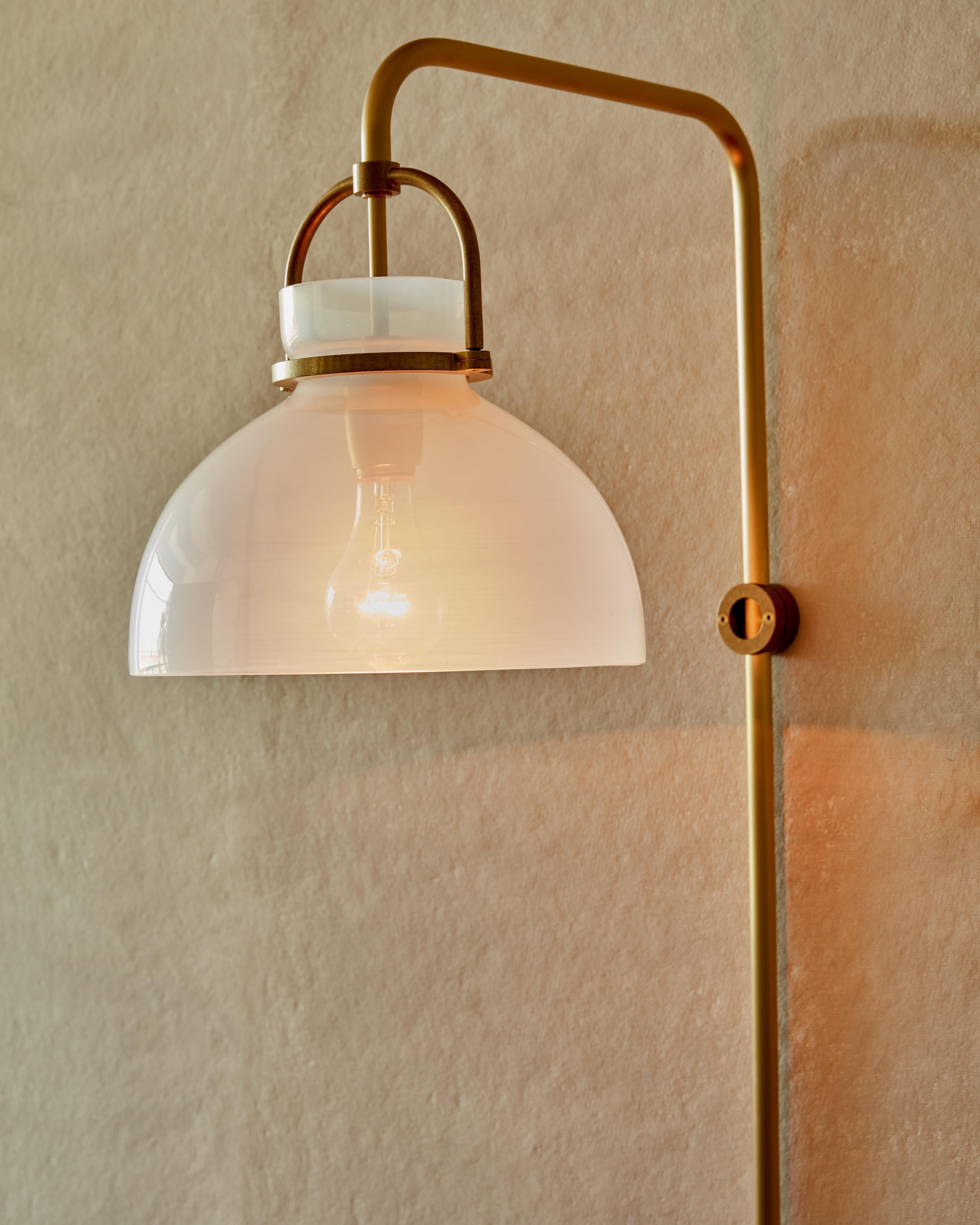 Ruth Sconce - Opal Glass In New Condition For Sale In Philadelphia, PA