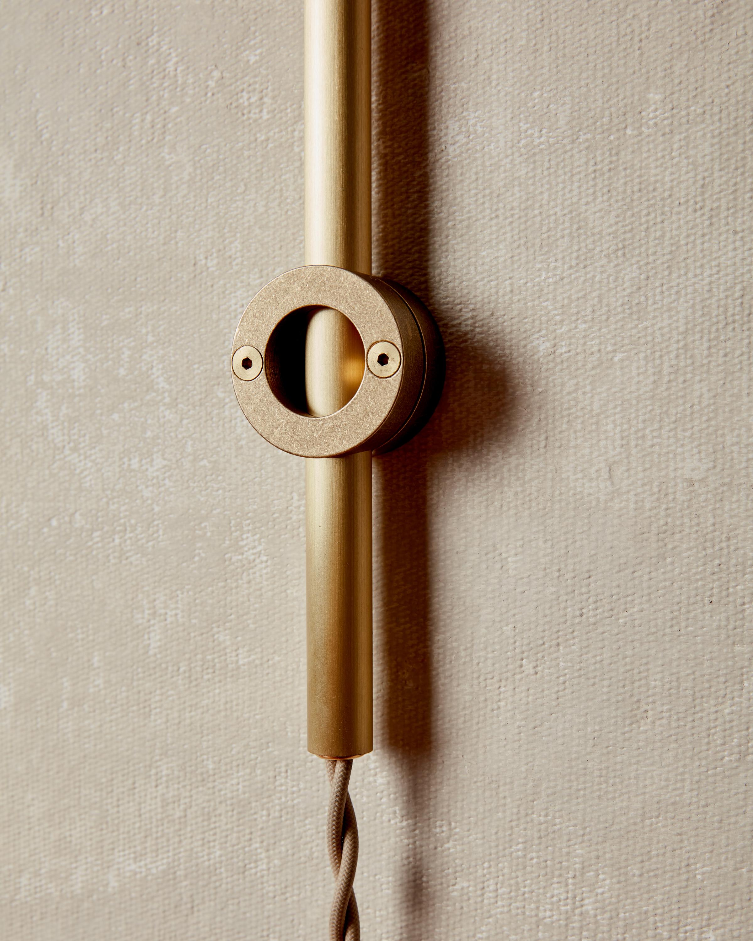 Contemporary Ruth Sconce - Opal Glass For Sale