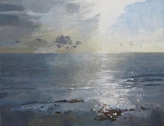 RUTH STAGE NEAC (1969-) SUPERB ENGLISH COASTAL SEASCAPE OIL PAINTING