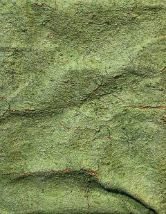 green meadow filled with hundreds of layers of bouncy paint, a three-dimensional
