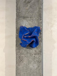 Lava painting, expressionist, blue yellow and red, three-dimensional playground