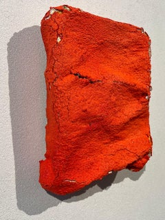 Pittura di oggetti, pittura gonfiabile su tela, colore rosso con sfumature, texture