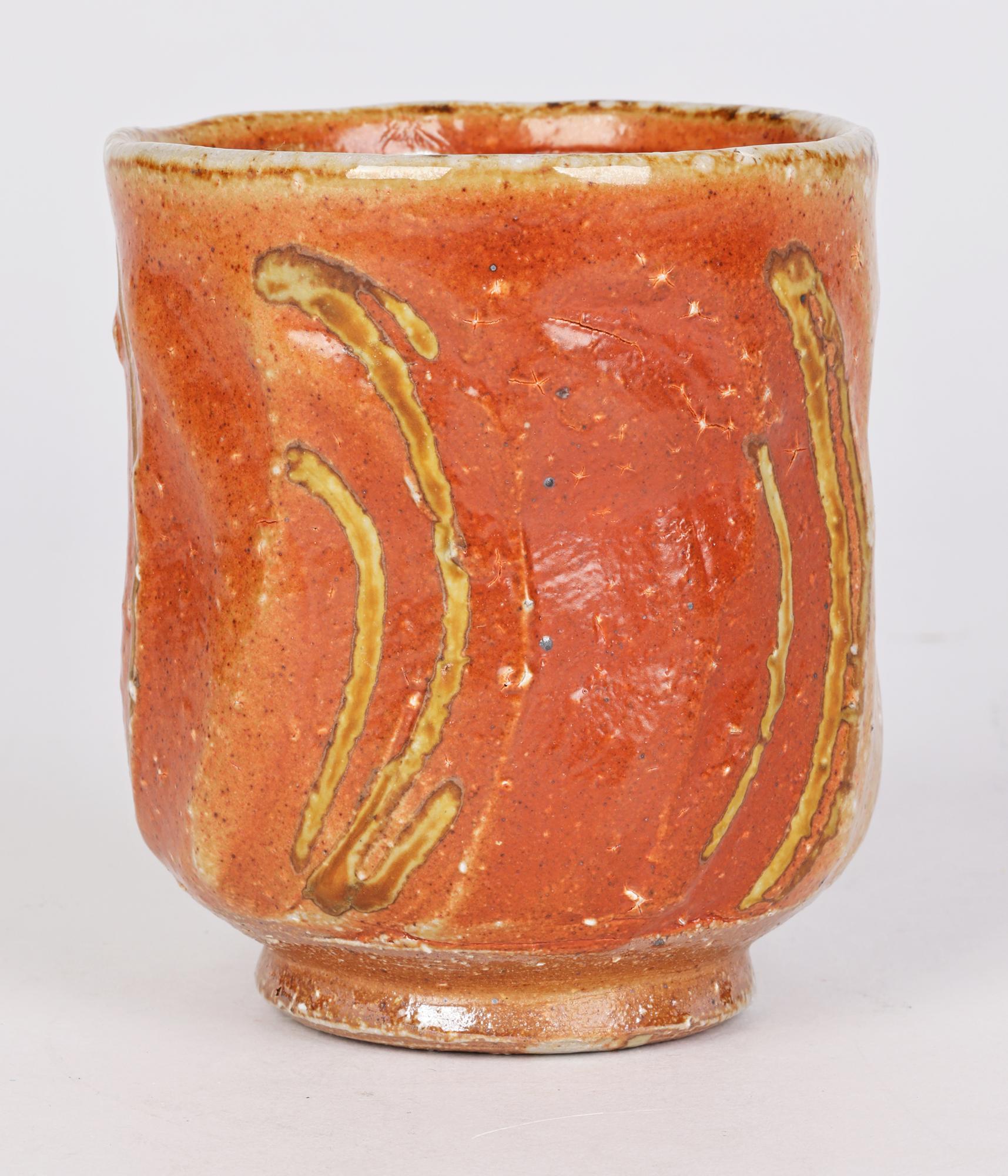 Ruthanne Tudball Soda Glazed Studio Pottery Yunomi Drinking Vessel For Sale 6