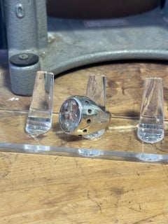 Bague cocktail en quartz rutile