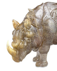 Rutilated Quartz Rhinoceros by Andreas von Zadora-Gerlof