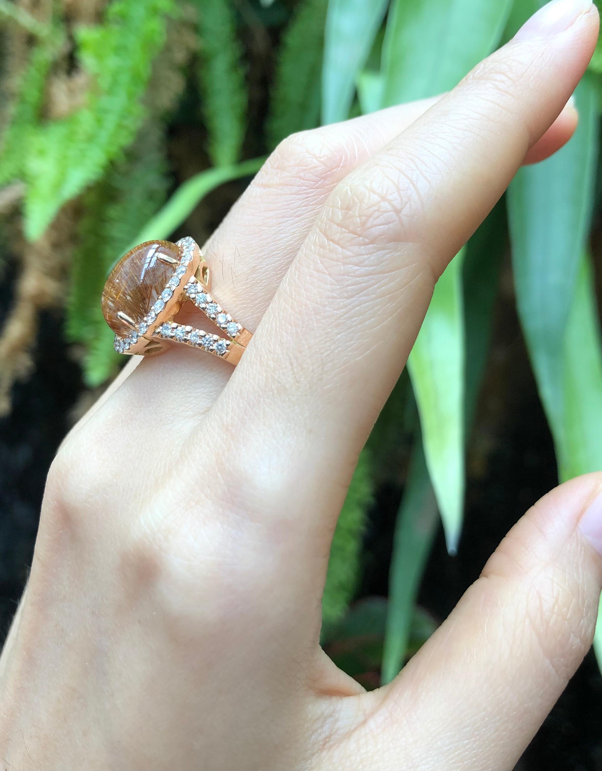 golden rutilated quartz engagement ring