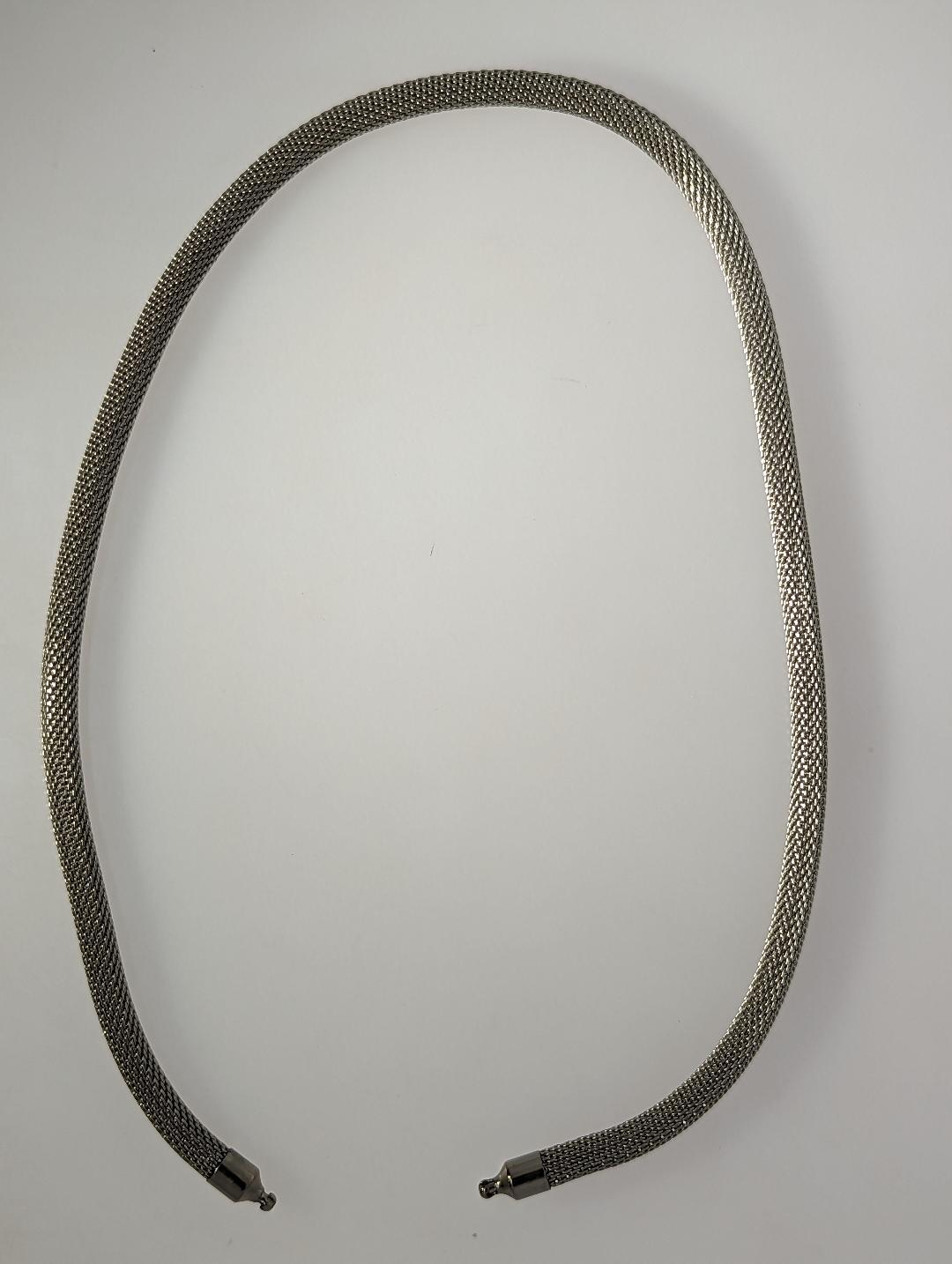 Oval Cut Rutile Quartz '14.3grams', Steel Necklace For Sale