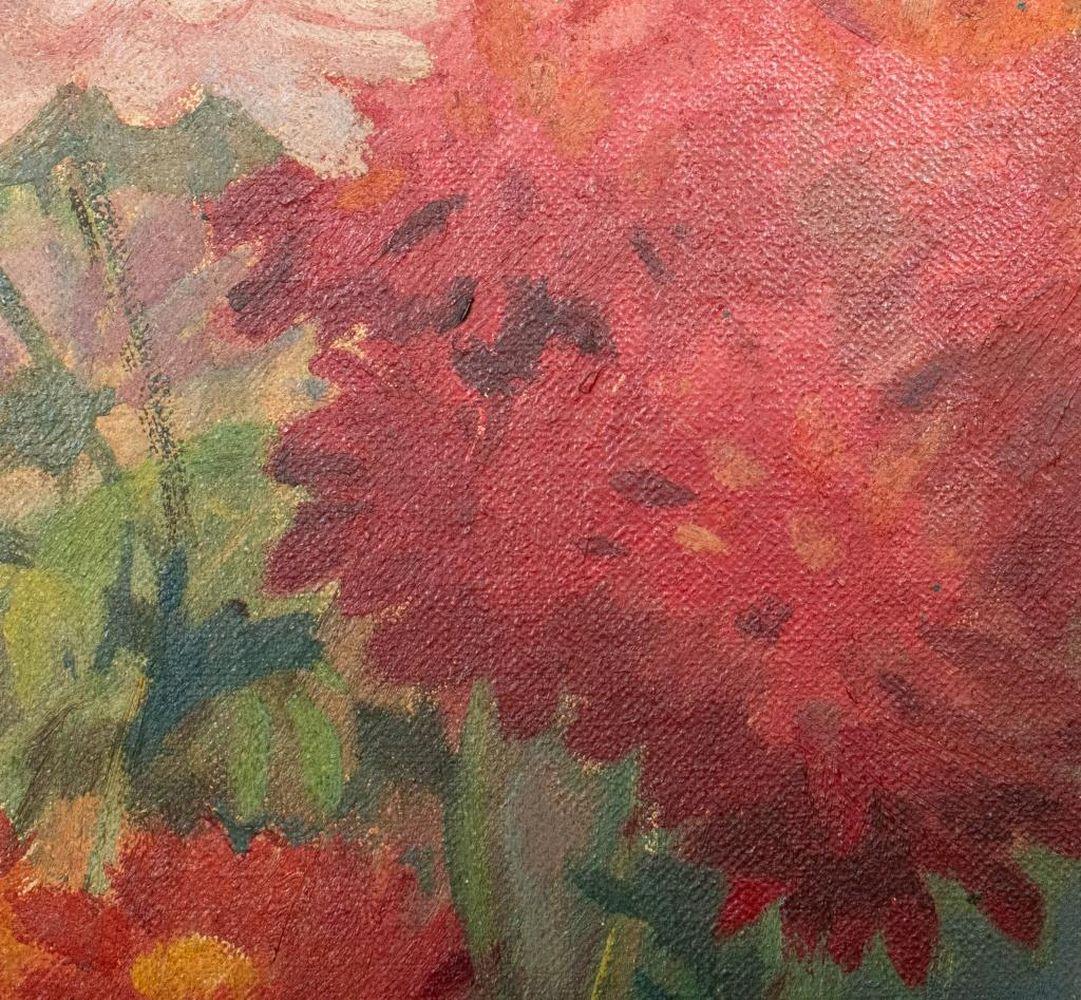 Bouquet Still Life - Brown Still-Life Painting by Rutledge Bate
