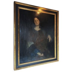 Rutledge Bate 1920 Oil Painting "Portrait of a Woman"