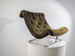 RUUD EKSTRAND & CHRISTER NORMAN Green Lounge Chair, Sweden, 1970s