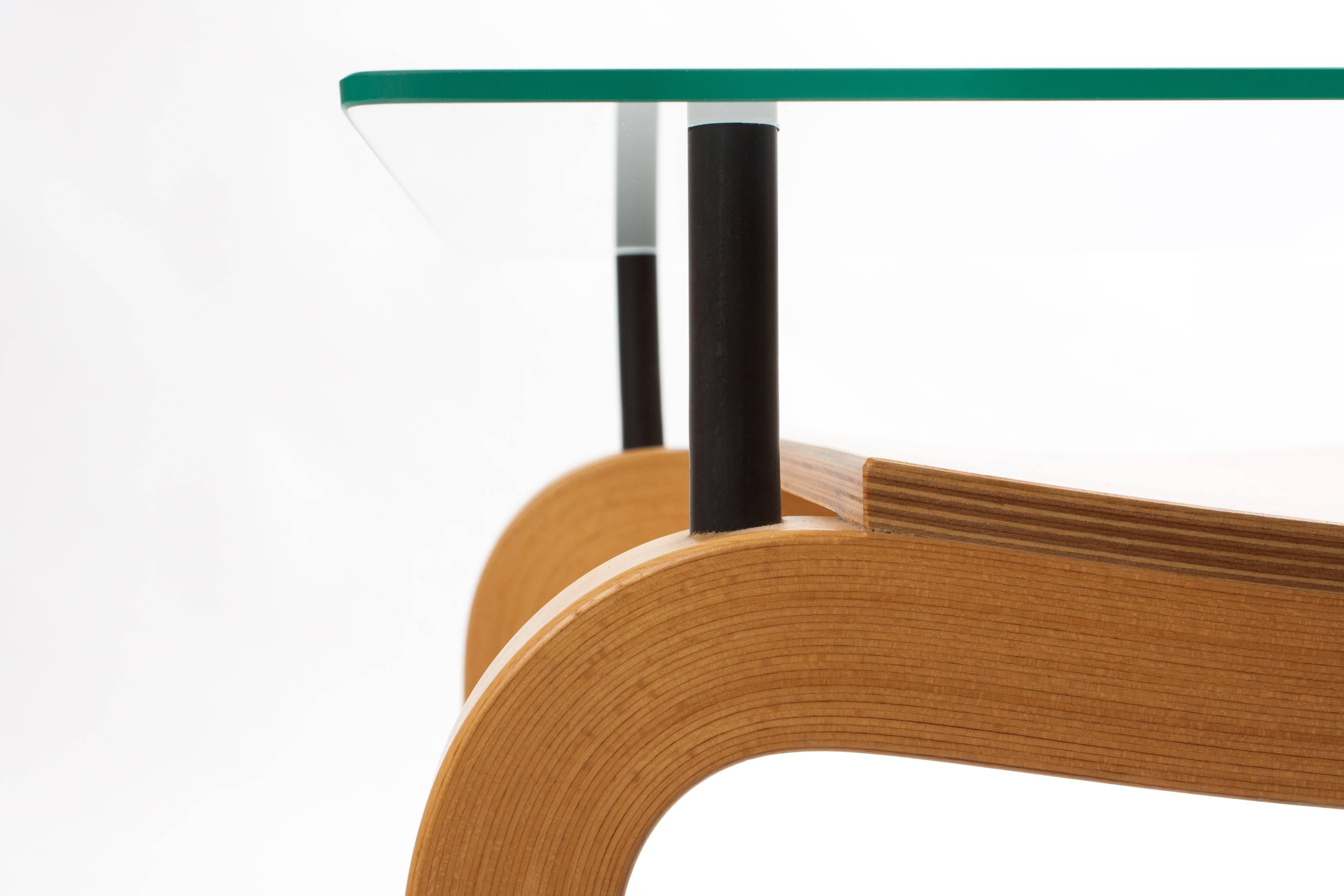 Ruud Jan Kokke Bended Wood Tables Japanese Style In Good Condition In LA Arnhem, NL