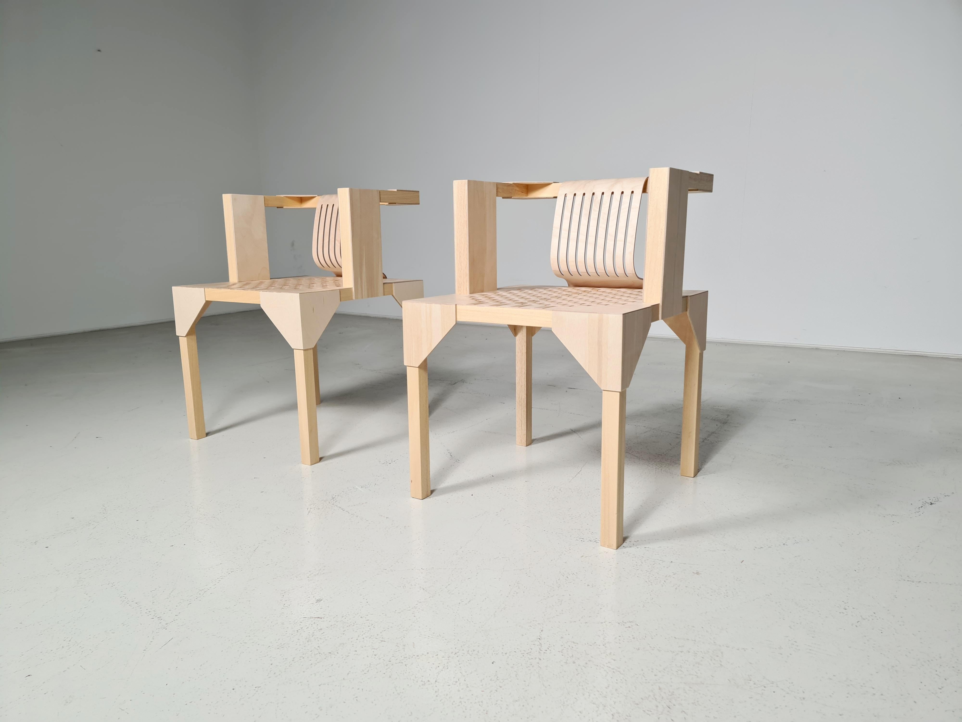 Ruud Jan Kokke Chair 40, The Netherlands, 1990 In New Condition For Sale In amstelveen, NL