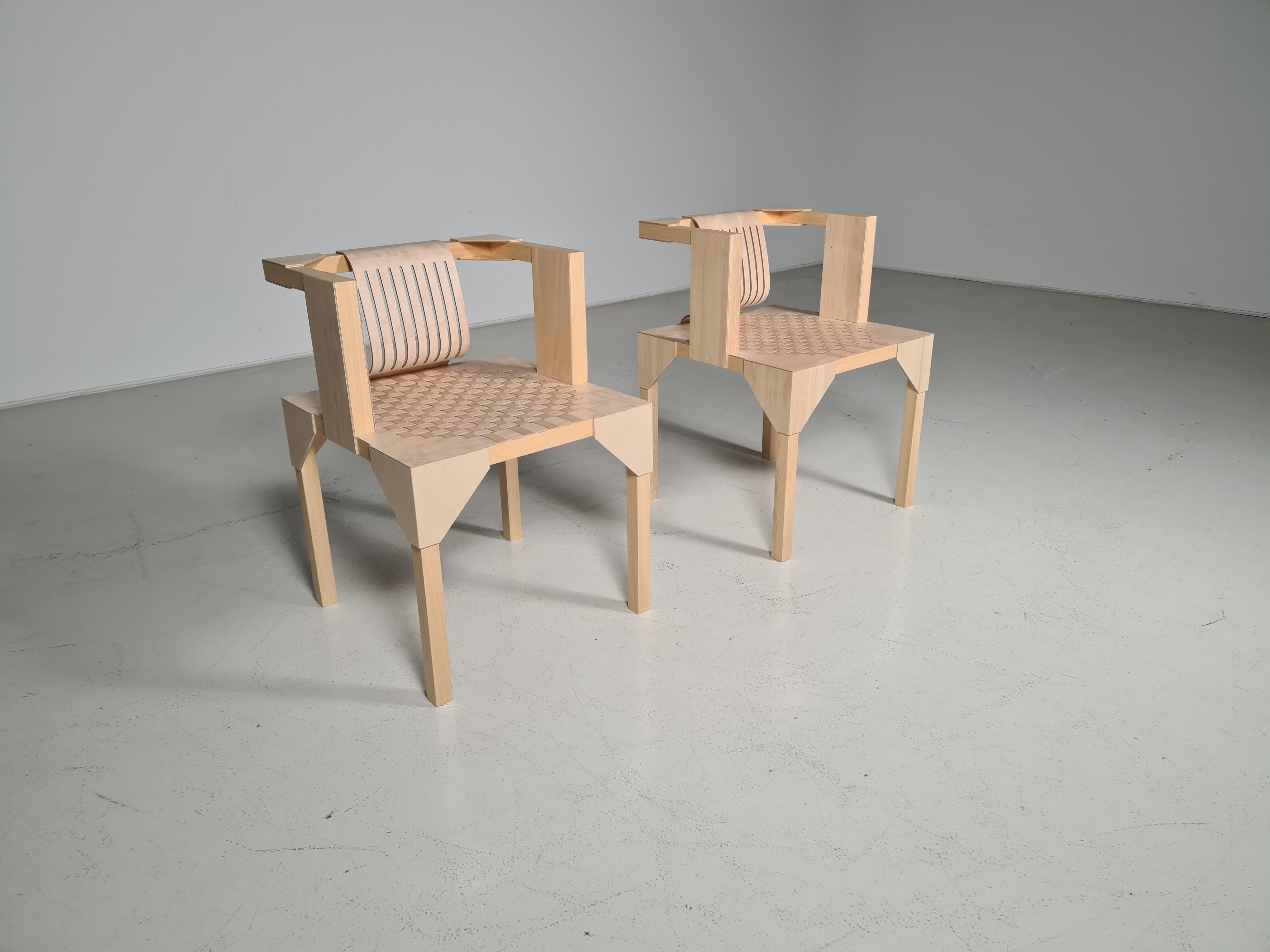 Contemporary Ruud Jan Kokke Chair 40, The Netherlands, 1990 For Sale