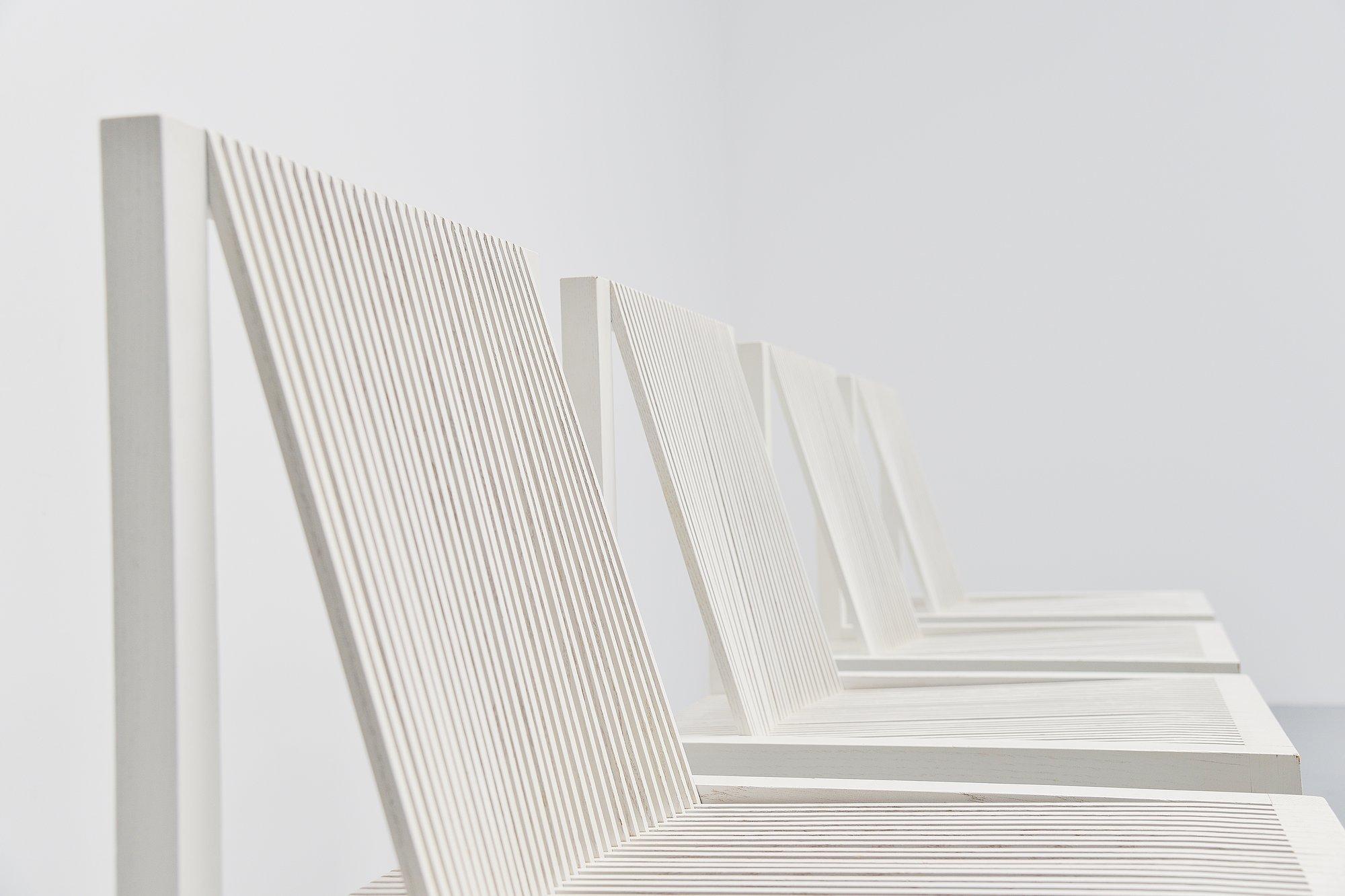 Cold-Painted Ruud Jan Kokke Dining Chairs Metaform 1984