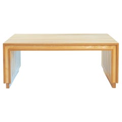 Ruud-Jan Kokke banc à lattes en orme, design hollandais années 1980
