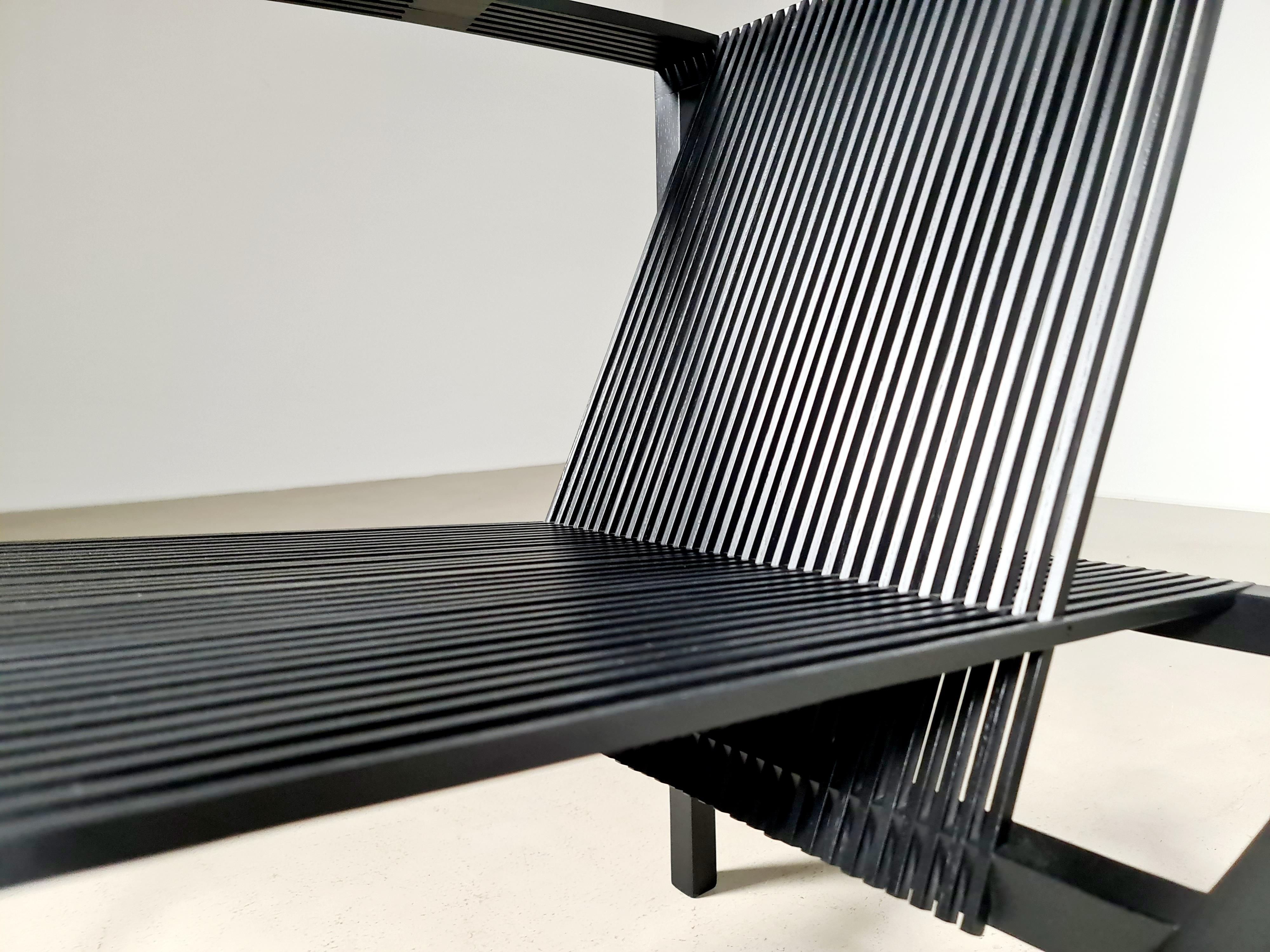 Ruud-Jan Kokke Slat Chair 'fauteuil 21', the Netherlands For Sale 6