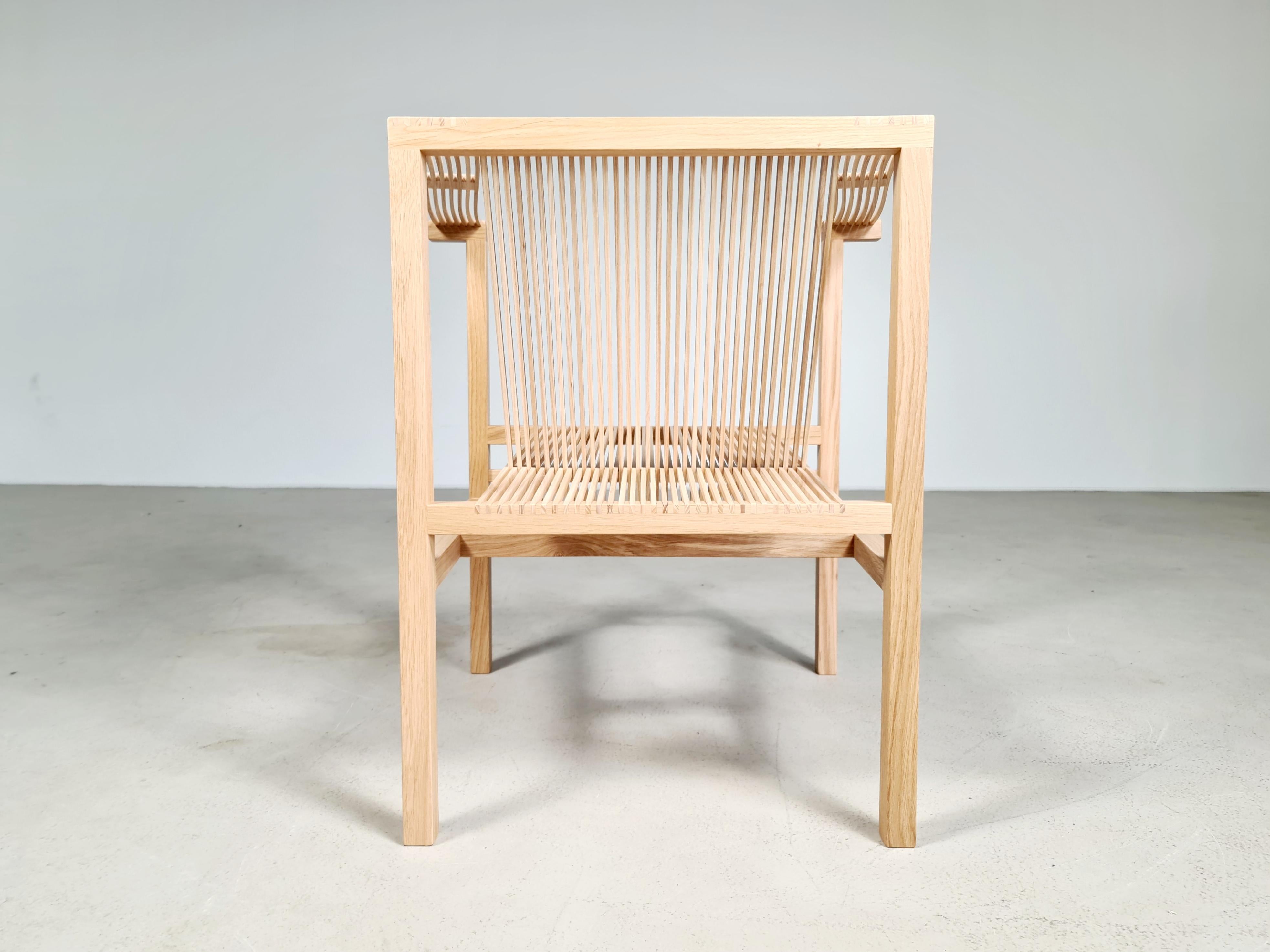 Ruud-Jan Kokke Slat Chair 'fauteuil 21', the Netherlands In New Condition For Sale In amstelveen, NL
