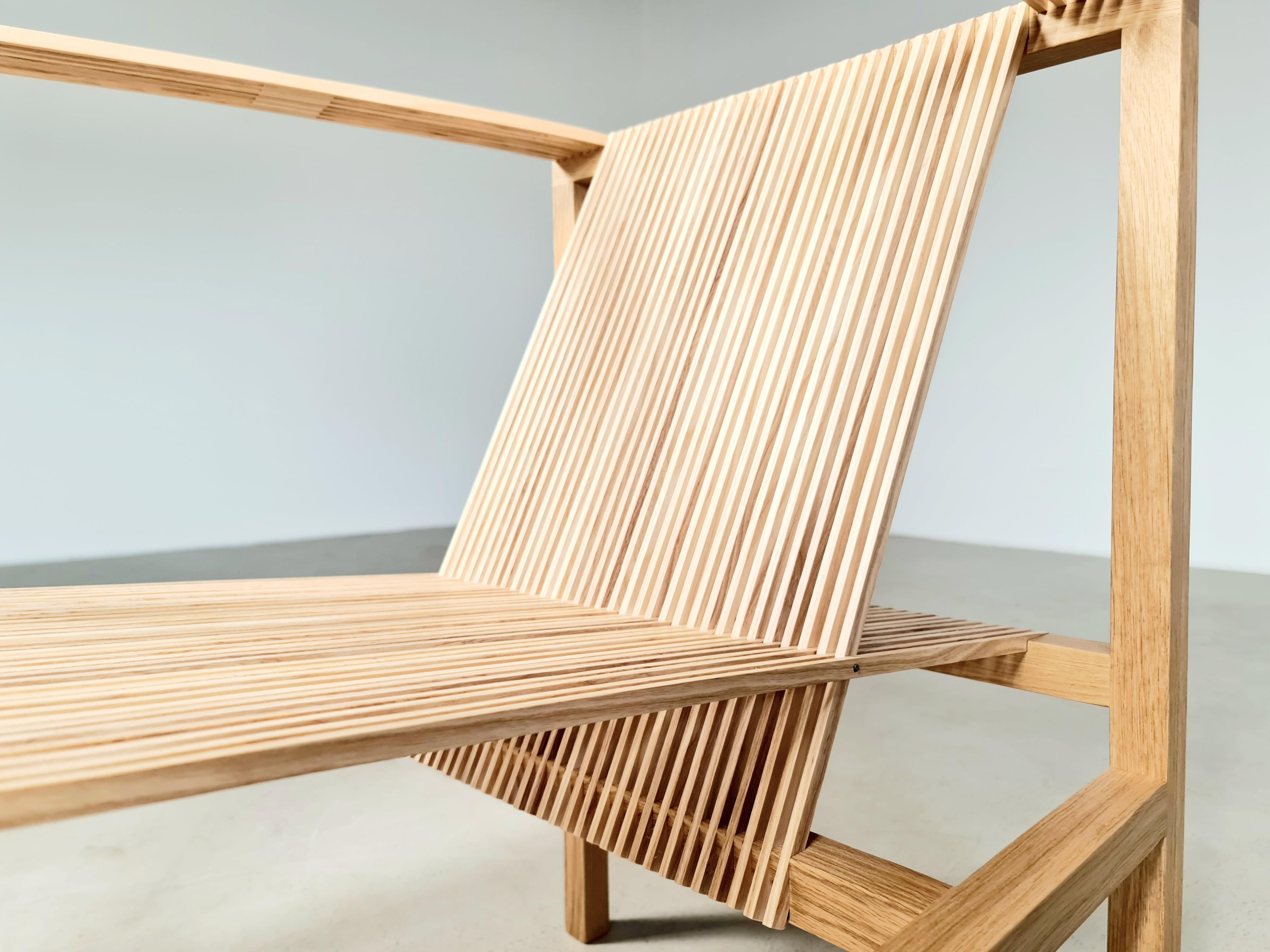 Ruud-Jan Kokke Slat Chair 'fauteuil 21', the Netherlands For Sale 1