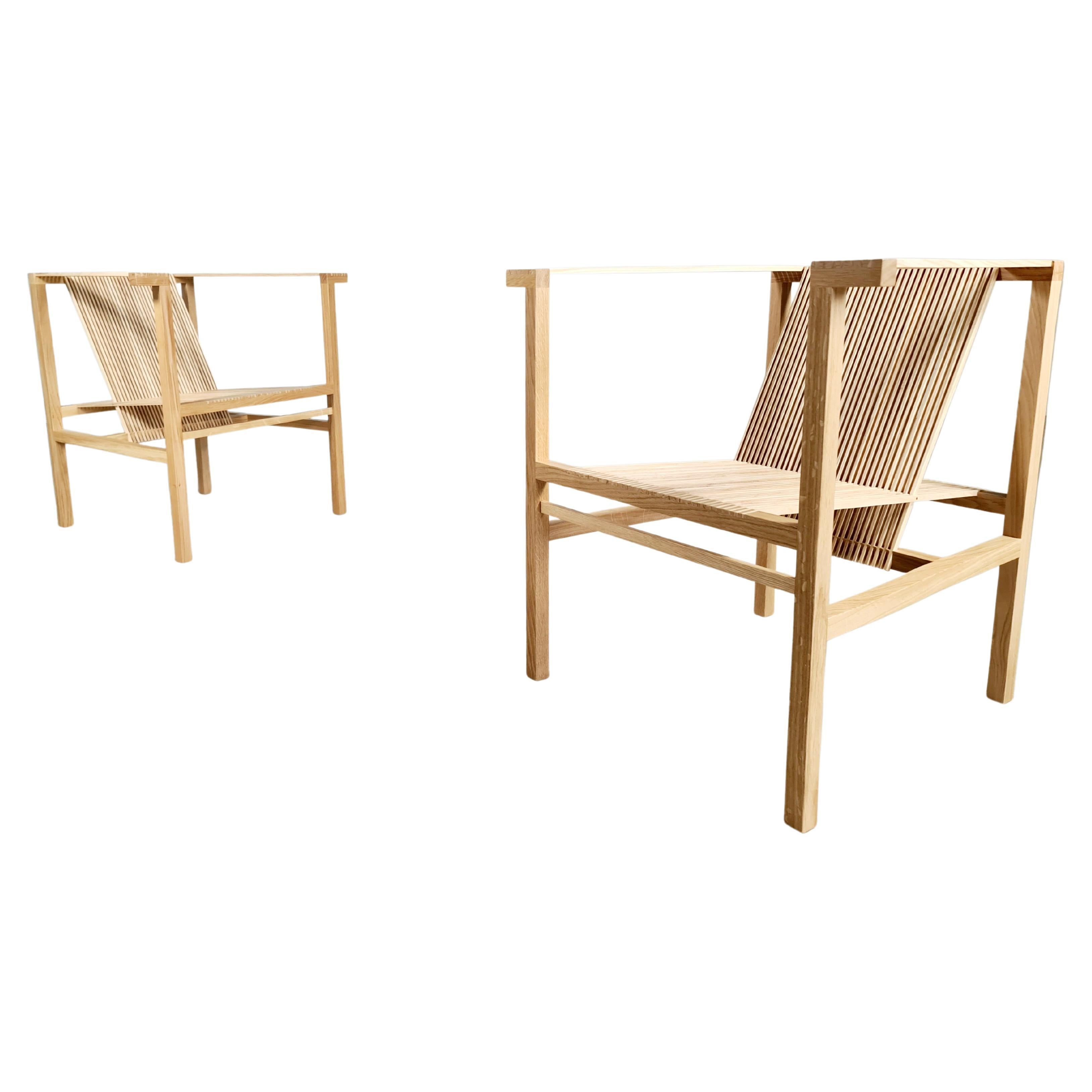 Ruud-Jan Kokke Slat Chair 'fauteuil 21', the Netherlands For Sale
