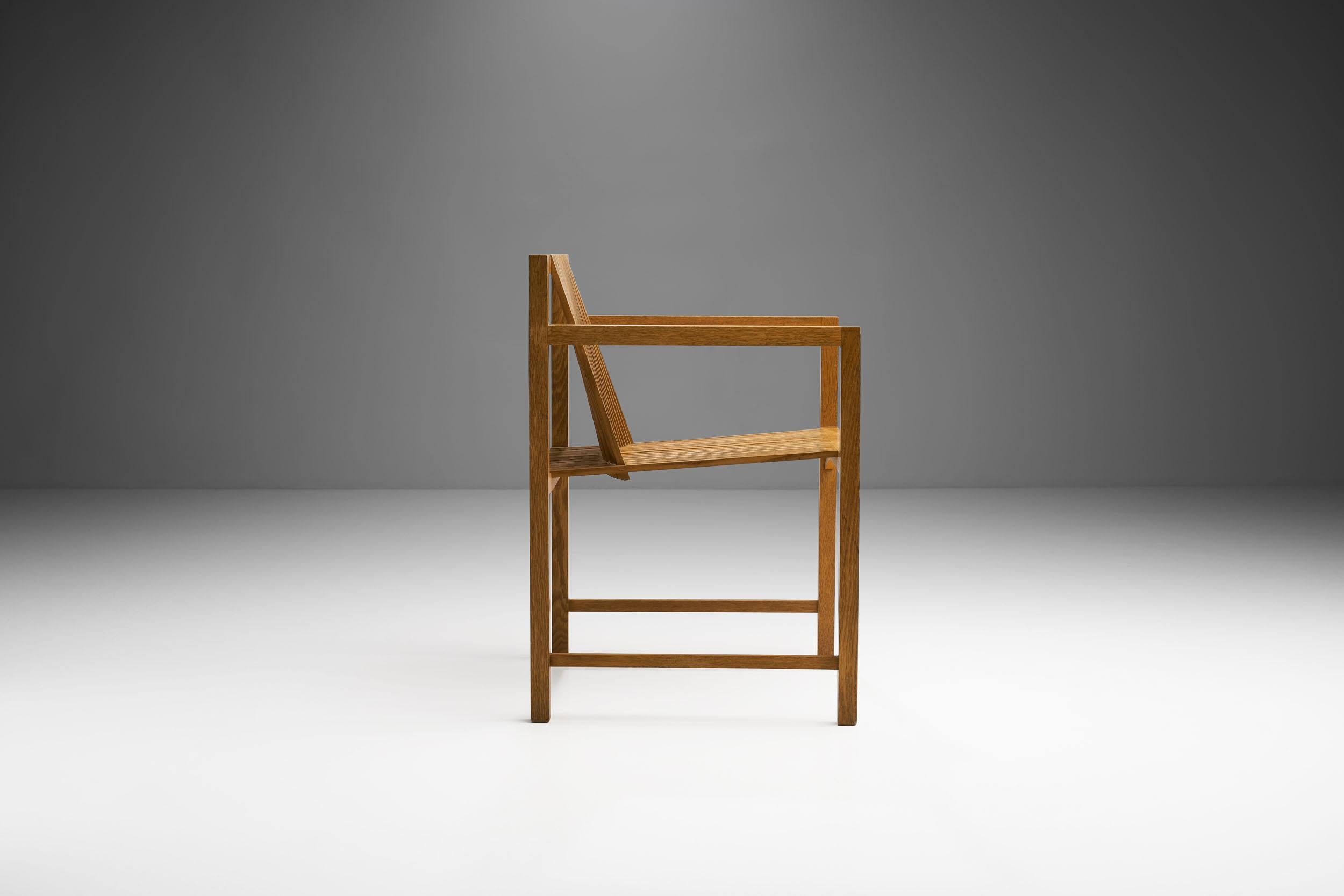 Ruud-Jan Kokke Slat Chair, the Netherlands, 1986 In Good Condition For Sale In Utrecht, NL