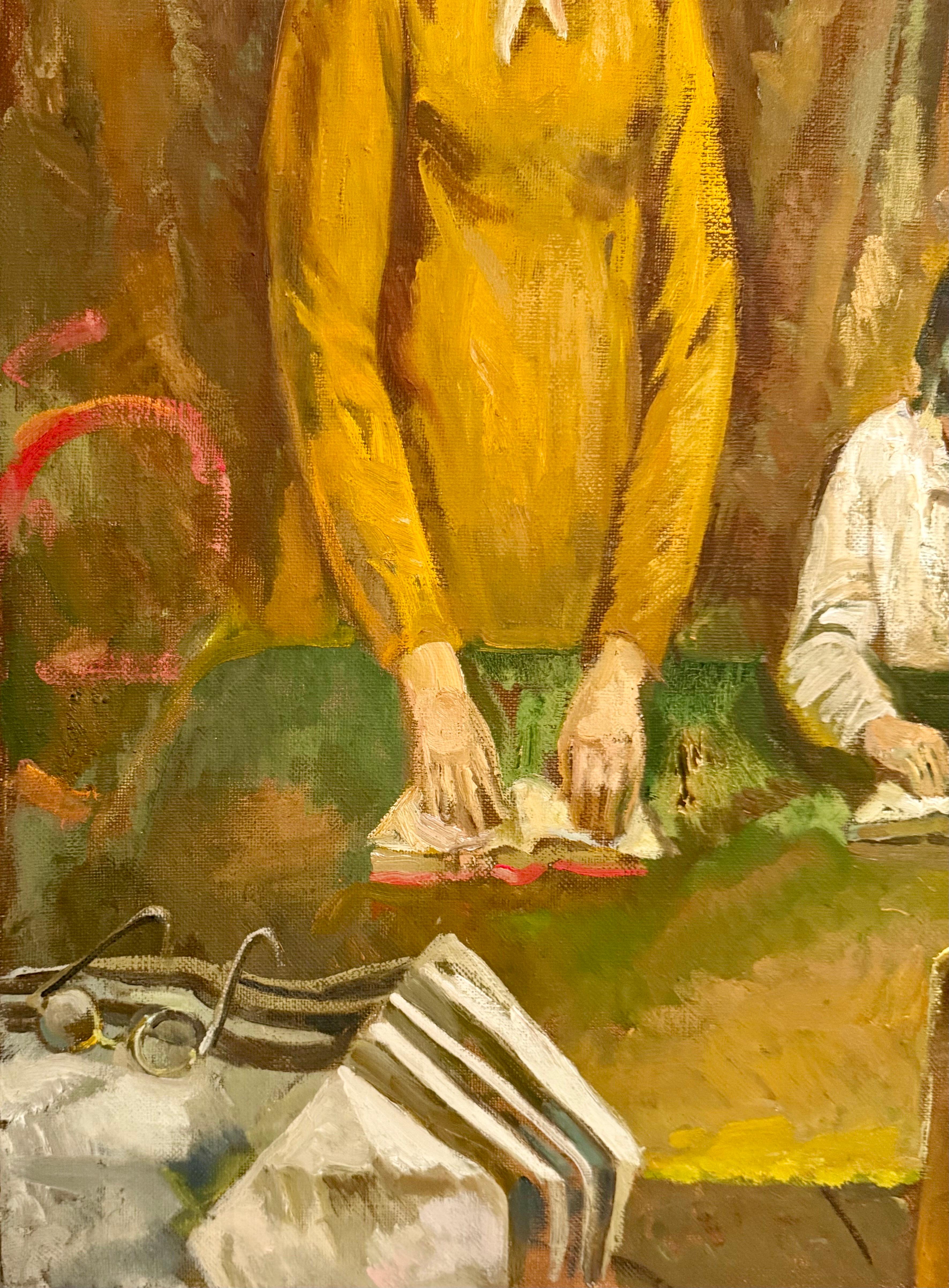 Matskin Ruvim Izrailevich (Russe / Israélien, 1926-1996) -
Prière du sabbat
Huile sur toile
1991
Signé à la main en cyrillique
36 X 32 pouces (90x80cm)
Rare judaïca d'un artiste réaliste soviétique.

Ruvim Izrailevich Matskin est né en 1926 à Kryvy