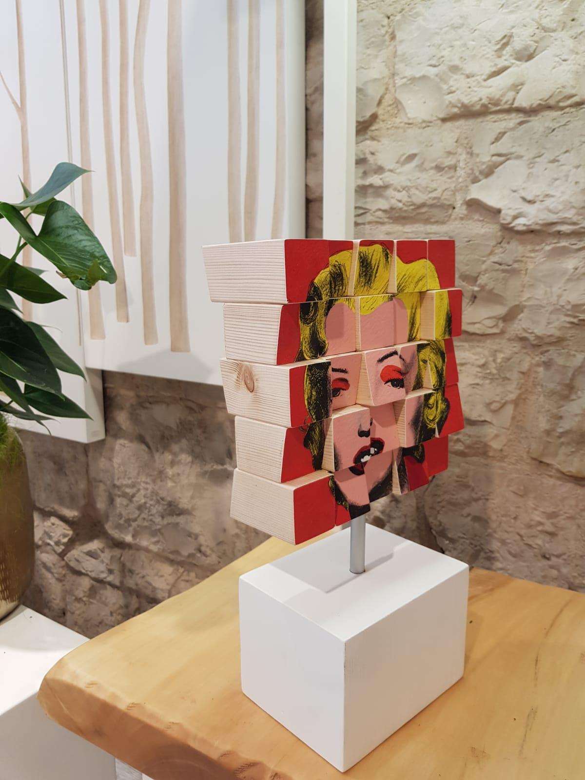 Marylin - Brown Abstract Sculpture by Rux Art