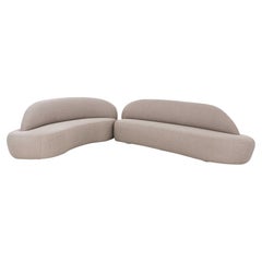 RUY Sofa in Beige fabric Left Side