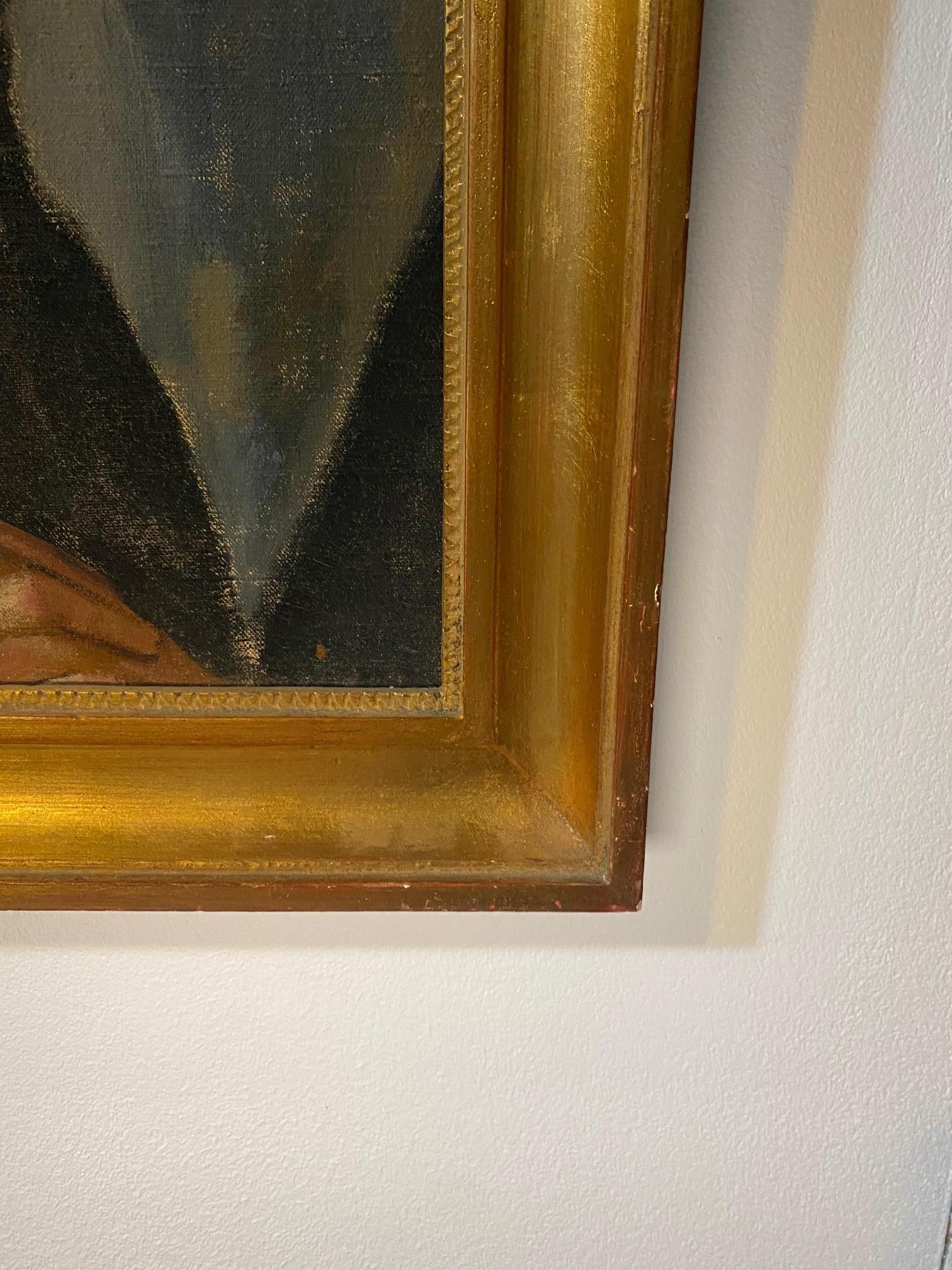 Woman portrait by RV. Kopecek - Oil on canvas 53x63 cm 1