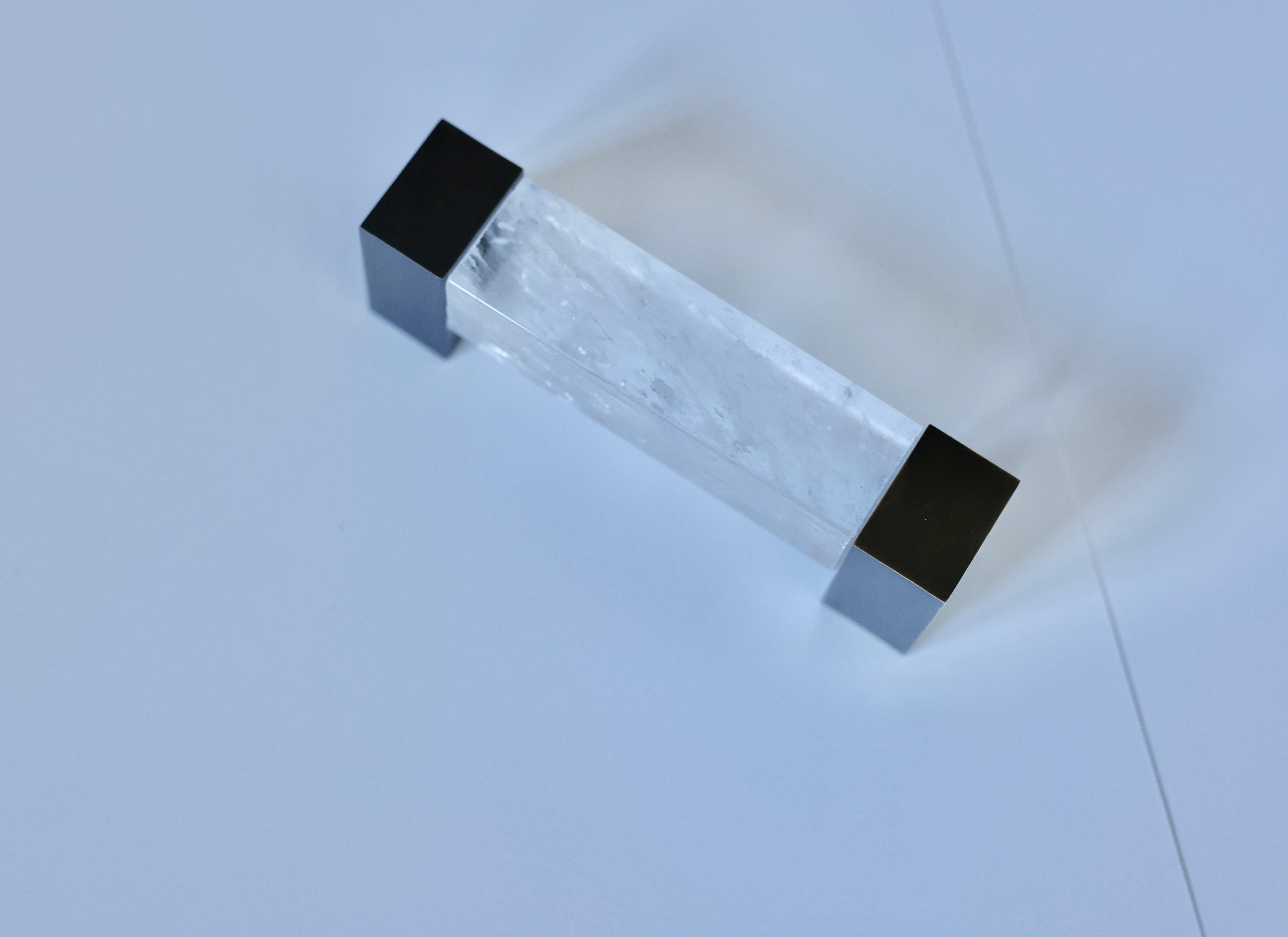 Contemporary RWA Rock Crystal Handle by Phoenix For Sale