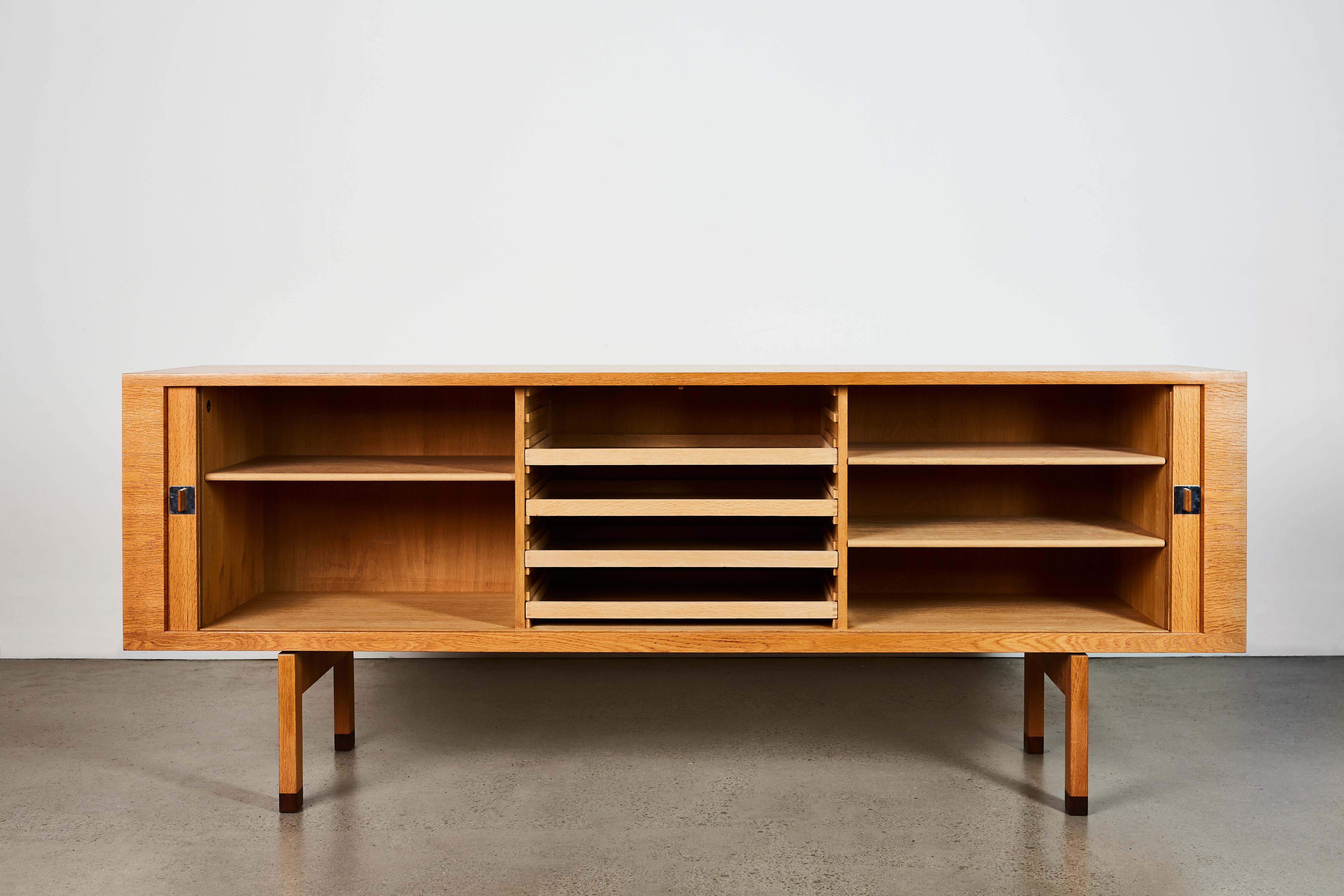 Scandinavian Modern RY-25 President Sideboard (Oak) by Hans Wegner For Sale