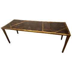 R&Y Augousti Bronze and Black Shell Coffee Table