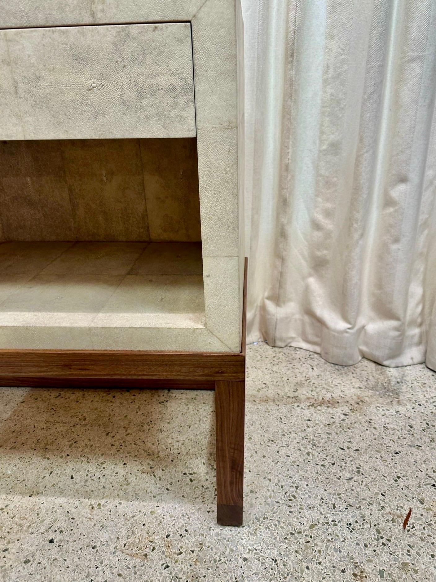 Late 20th Century R&Y Augousti Paris - Shagreen Credenza/ Console Cabinet
