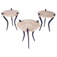 R&Y Augousti Paris, Sidetable, Rare, Set of 3