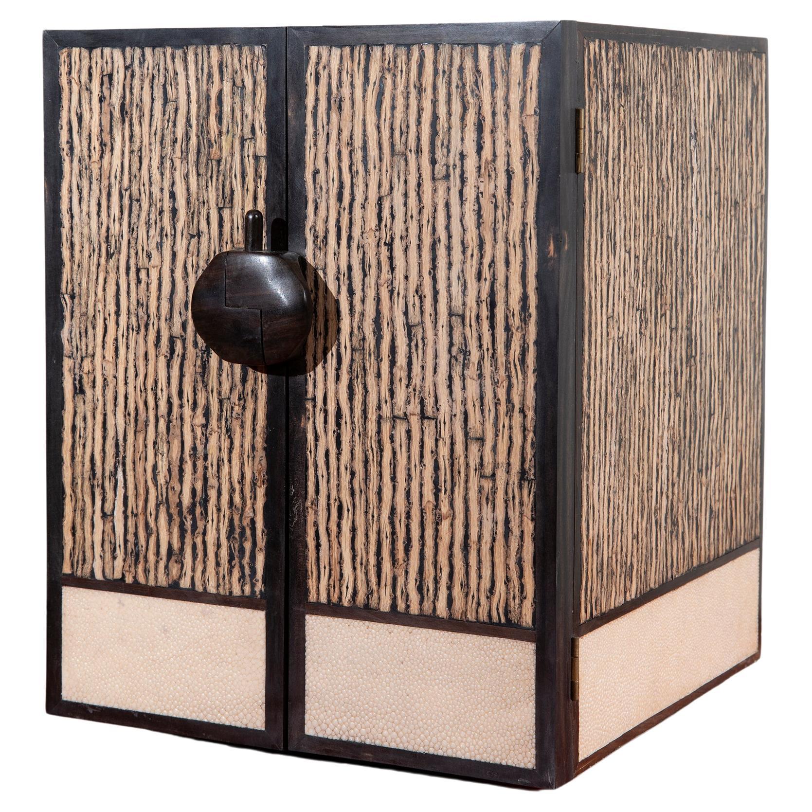 R&Y Augousti, shagreen jewelry box, 1990s